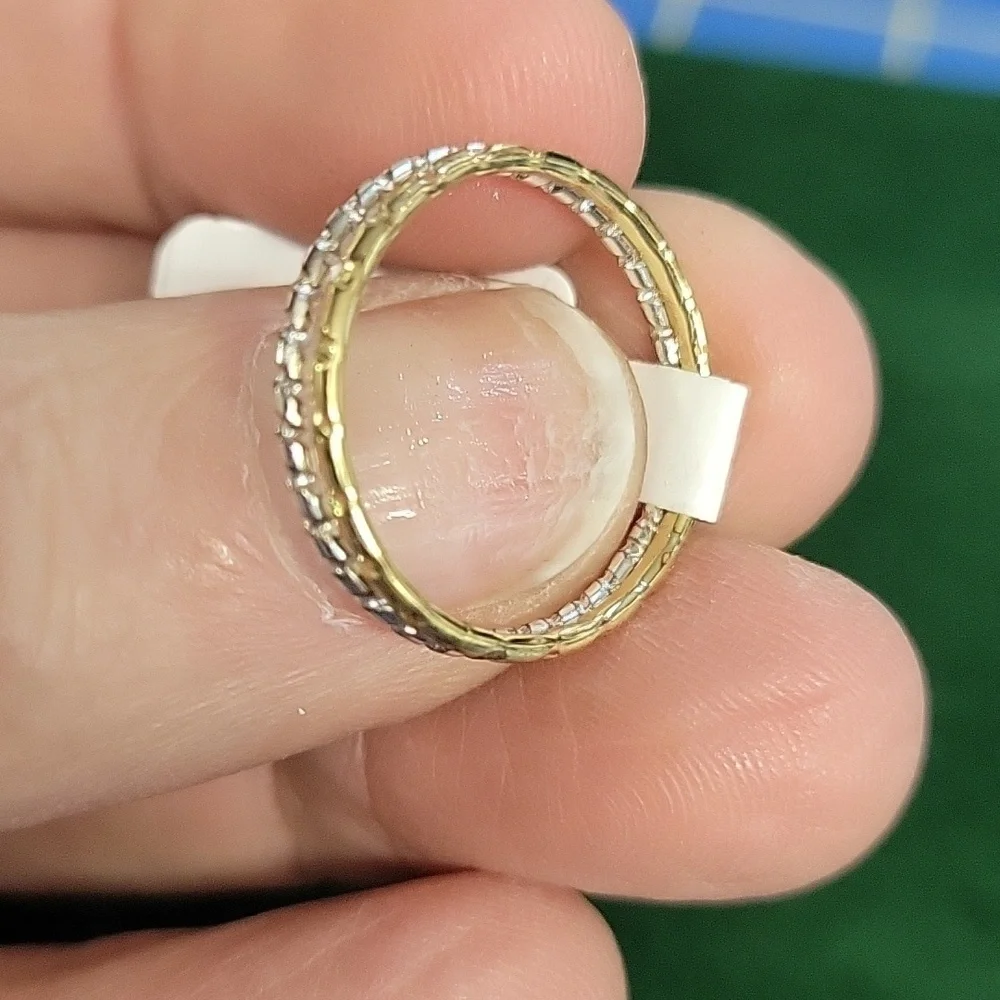 Twisted Rope Gold & Silver Set of 2vRings